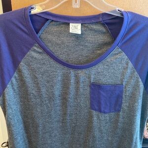 Zine lightweight tshirt grey and purple S